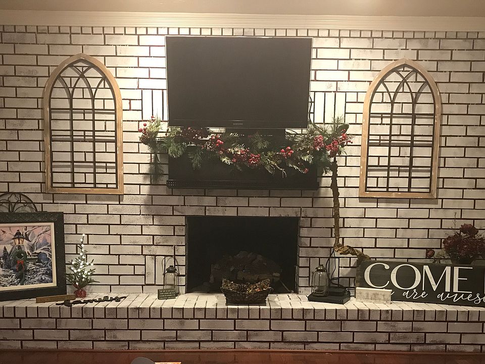 German Schmear Fireplace
