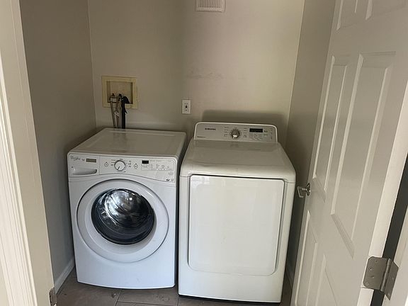 Washer and dryer are both in unit