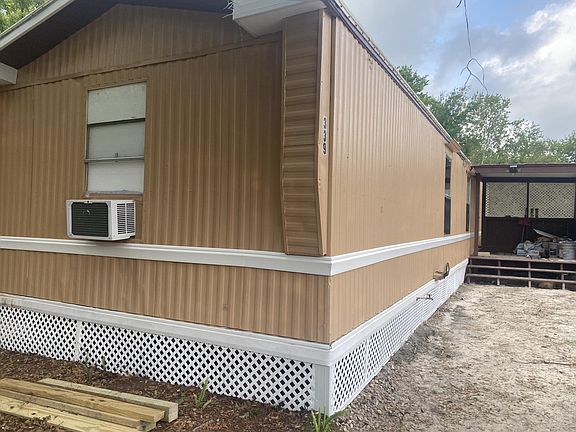 Exterior with wooden deck