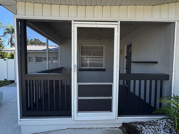 Covered Patio Screened Entrance