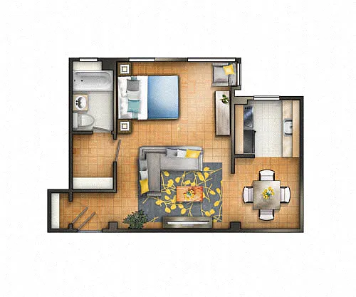 Floor plan Studio 04