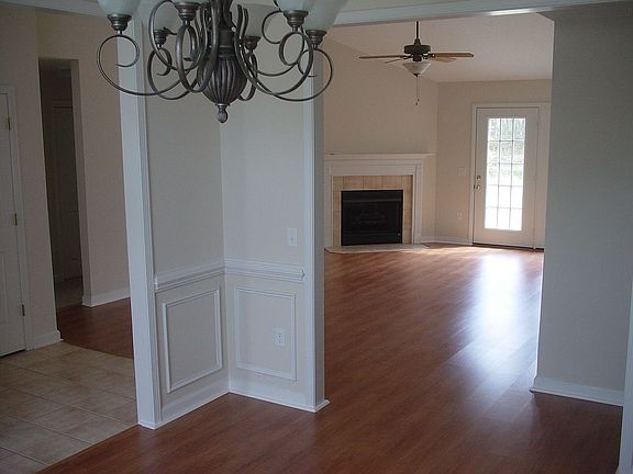 Formal dining looking into main living area. 