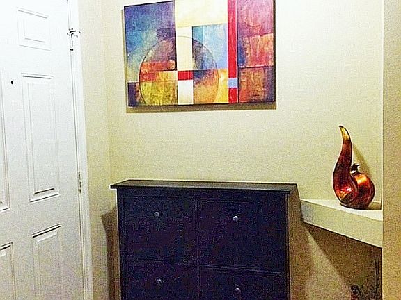 Bright Foyer with Built-Ins