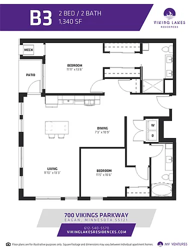 Floor plan $1.88/sq.ft. - B3