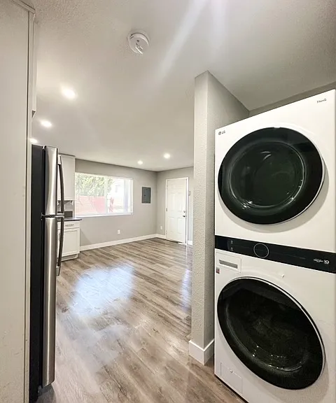 Junior 1 Bedroom Apartment's Full Size Stackable Washer & Dryer