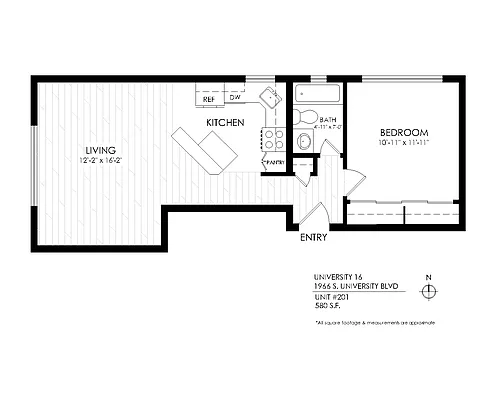 Floor plan 1 Bedroom