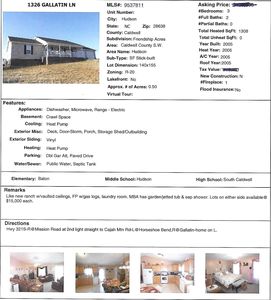 1326 Gallatin Ln, Hudson, NC, 28638