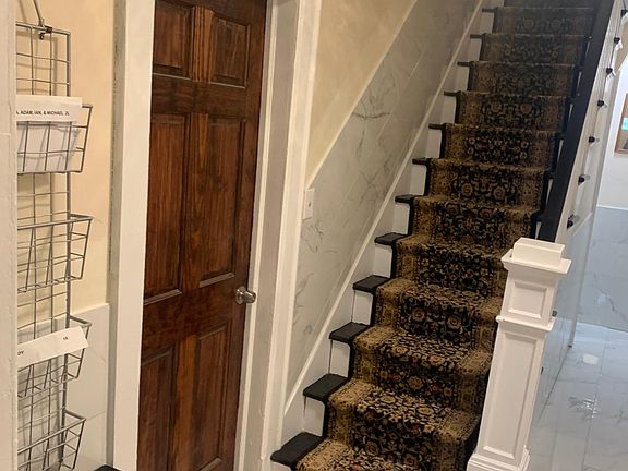 Brand new entry hall. Apt door is on the left.