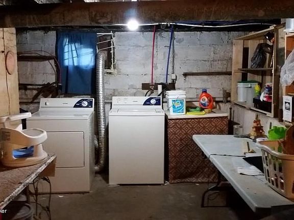 Laundry in basement