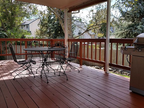 Covered portion of deck