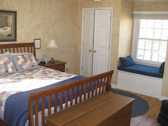 Master bedroom with window seat