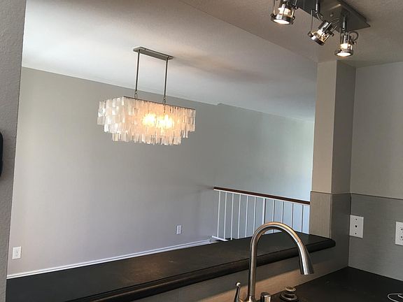 Formal dining room with balcony