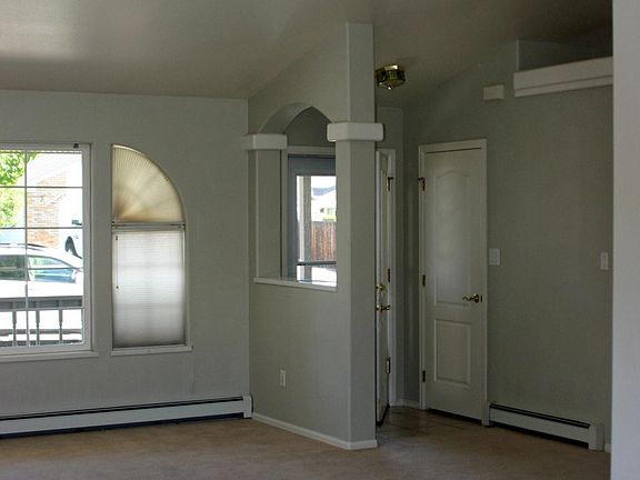 From Dining area looking to front door and living room