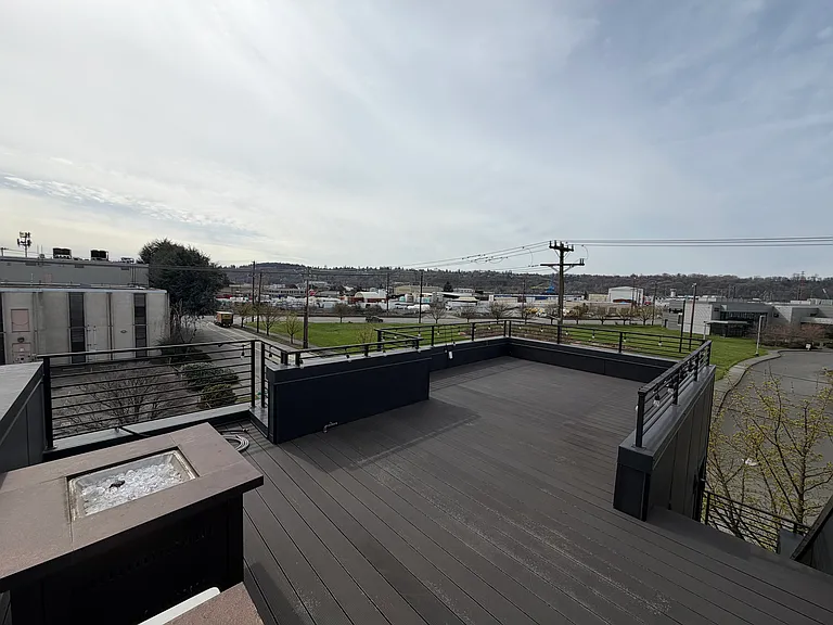 rooftop deck (propane fireplace included)