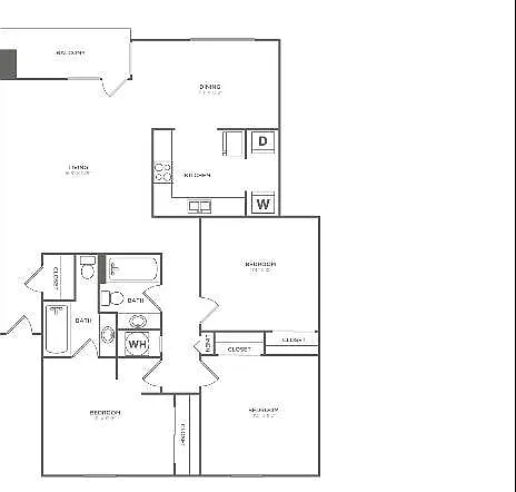 Scarlet Oak | 3 bed 2 bath | 1184 sq ft Scarlet Oak | 3 bed 2 bath | 1184 sq ft