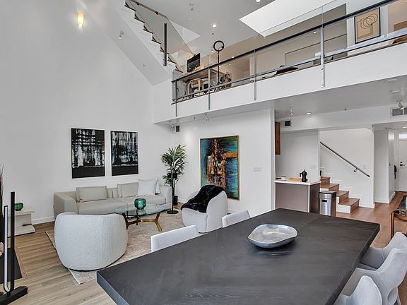 Sky light and gas fireplace