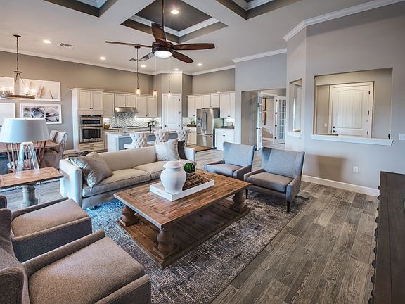 Model Representation Open living and dining areas