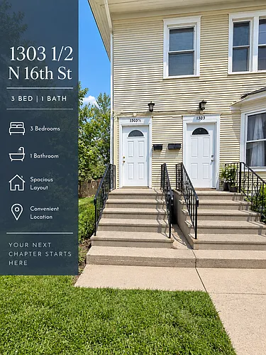 Floor plan 1303 1/2 N 16th St