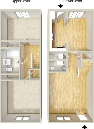 Two bedroom townhome floor plan Two bedroom townhome floor plan
