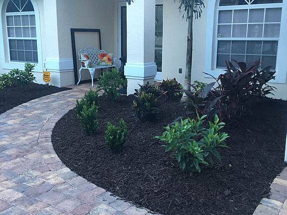 Paver sidewalk and driveway