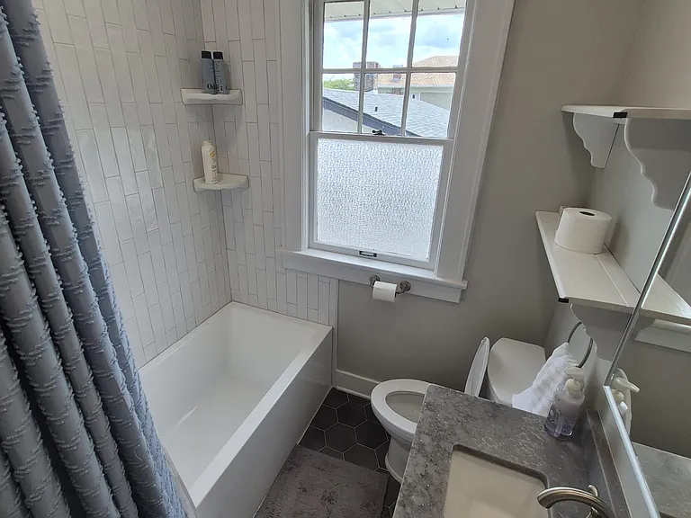 Newly renovated shared bath
