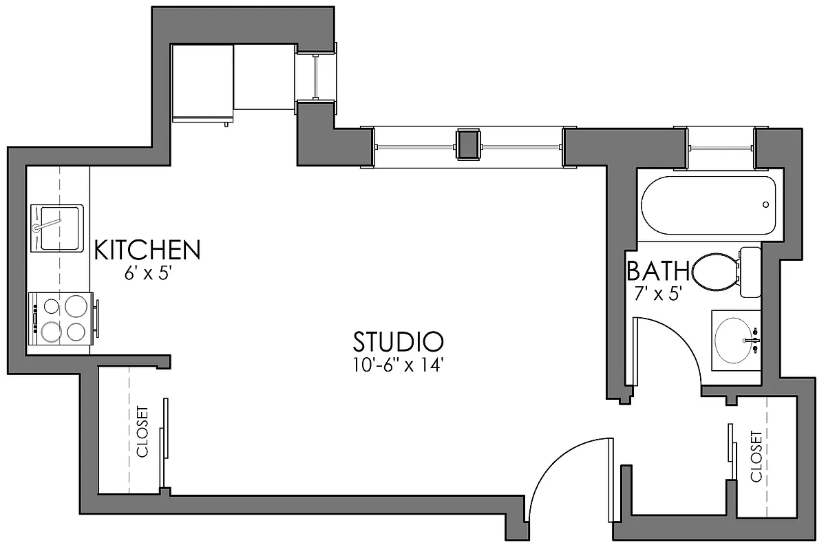 Floor plan Burbank Studio C