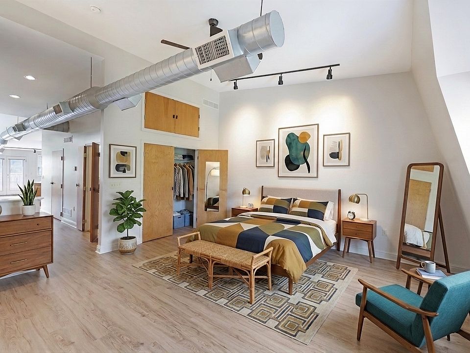 Enjoy a spacious bedroom with plenty of storage.