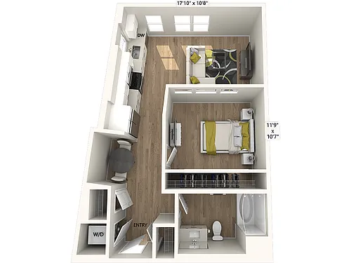 Floor plan S2-FinishI-652sf