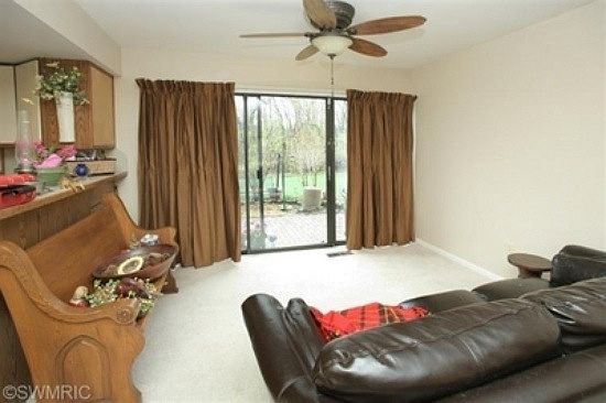 Dining area is the perfect view of your private brick patio