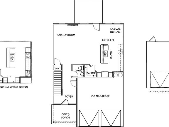 1st Floor w Optional Gourmet Kitchen