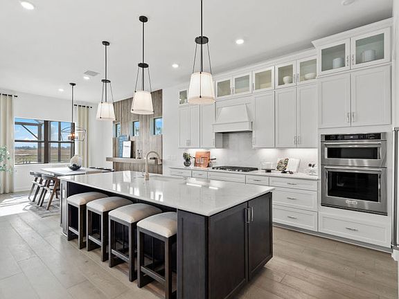 Kitchen with large center island