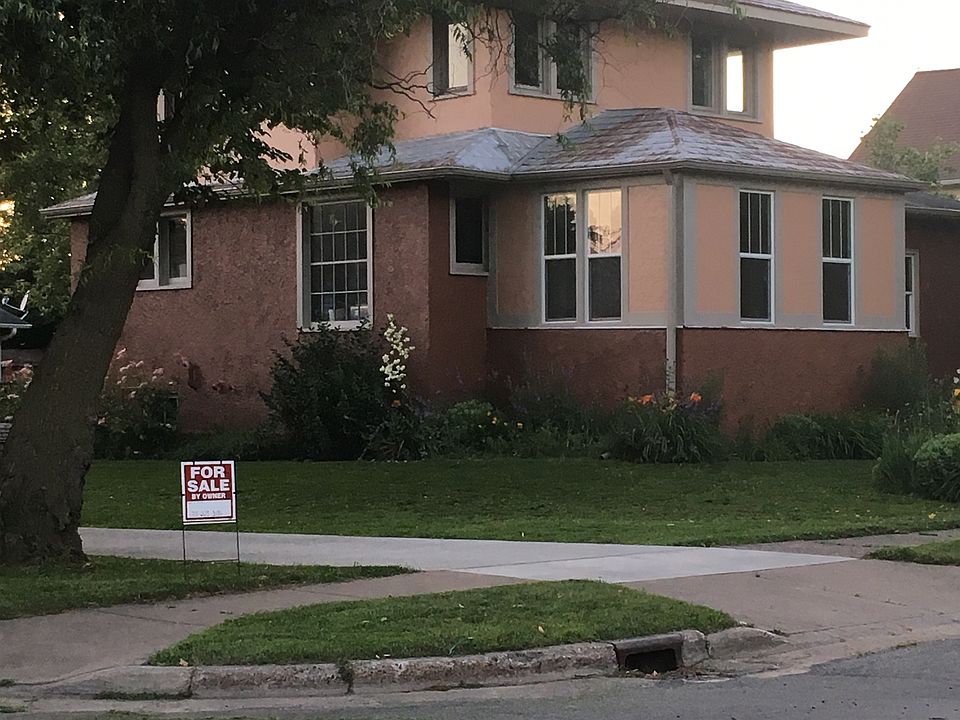 The home sits on a corner. 