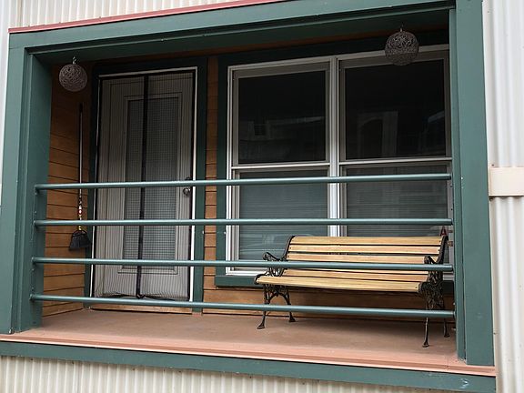 Front porch. Is accessed from inside the apartment - is not an entrance.