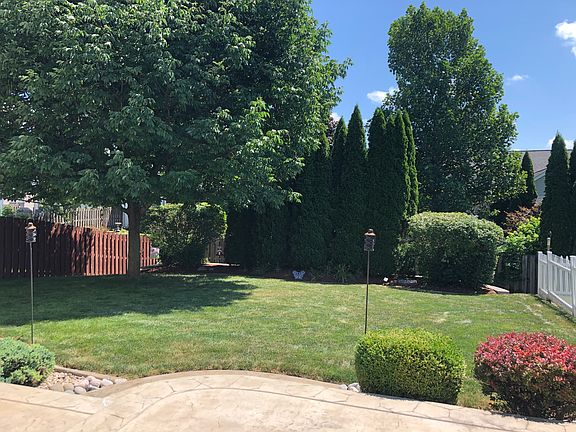 Stamped concrete patio