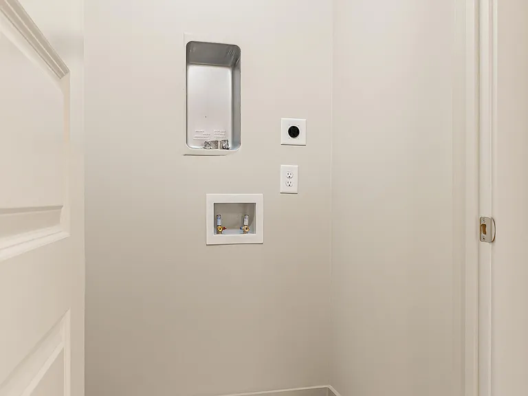 Fits a stackable washer and dryer