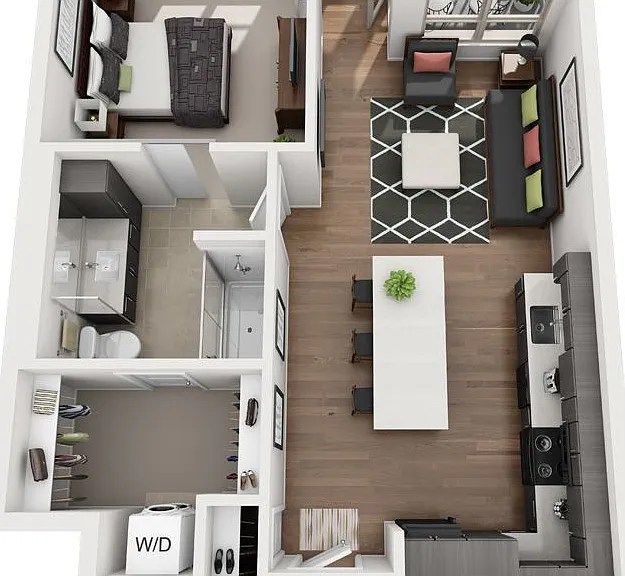 Muse - A2-5 - 1 Beds - 1 Baths - 866 Sq. ft.