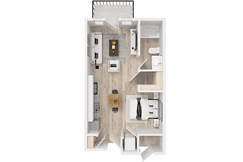 Floor plan The Mercury Studio