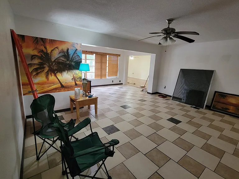 Large living dining combo