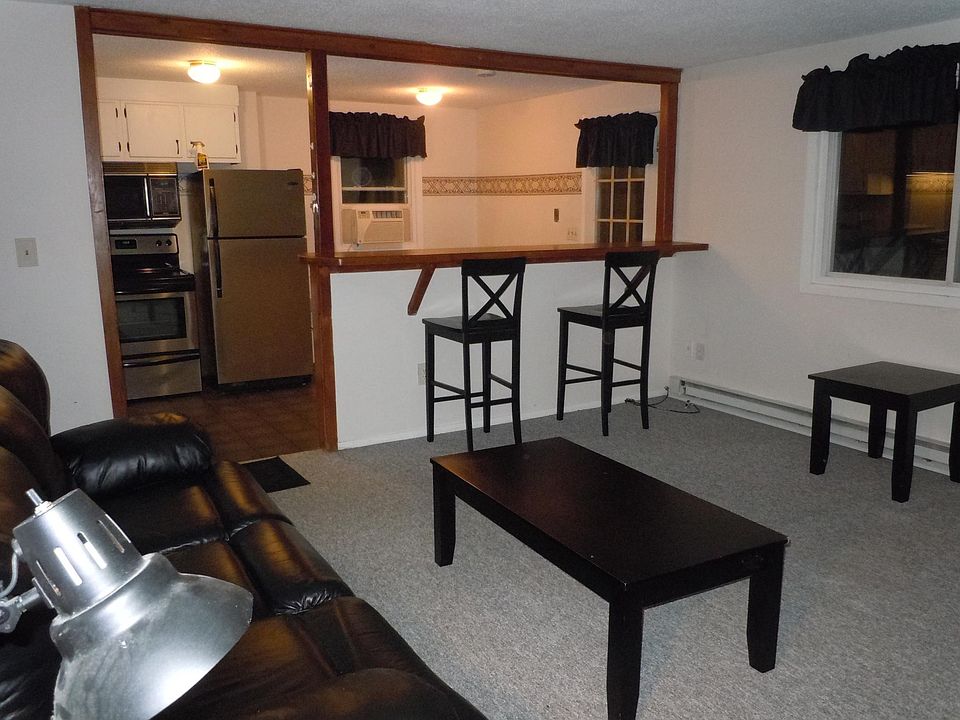 Open living room and kitchen- includes leather couches 