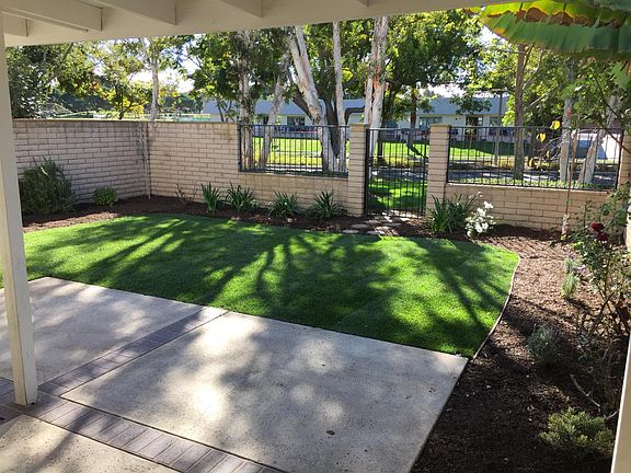 Covered Patio with University Elementary across street