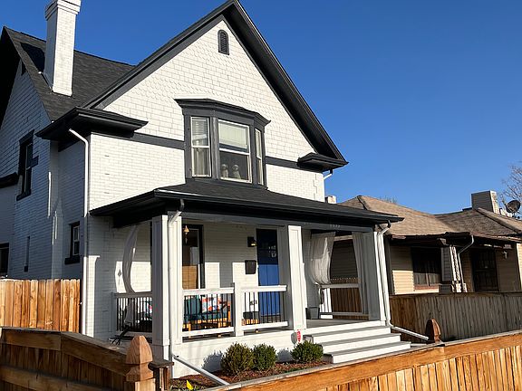 Front of house showing fence