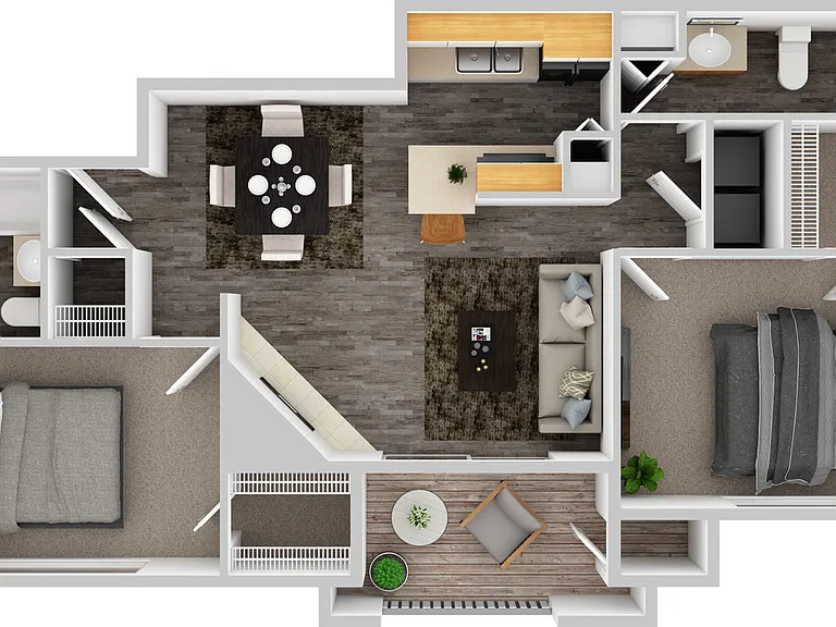 B1 | 2BD, 2BA | 887SF B1 | 2BD, 2BA | 887SF