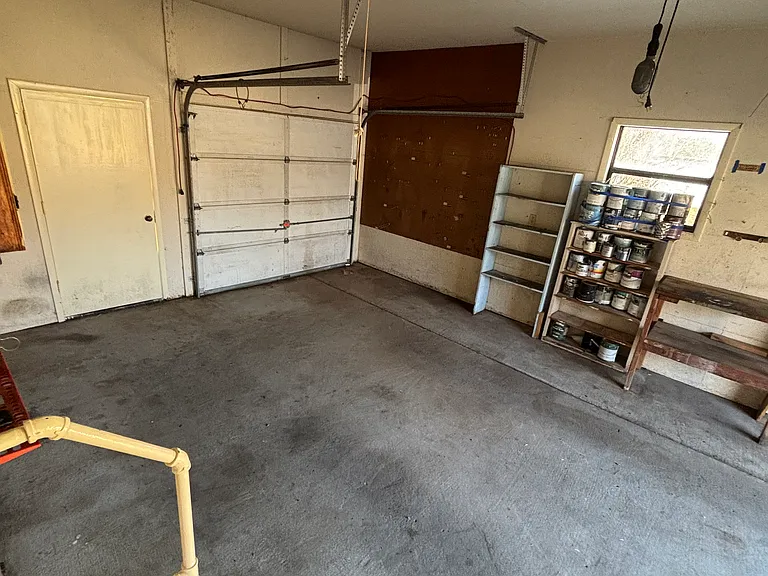 Garage view from kitchen