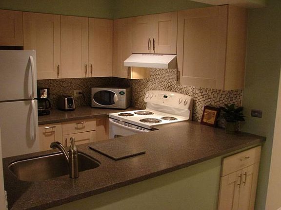 fully equipped kitchen with new appliances