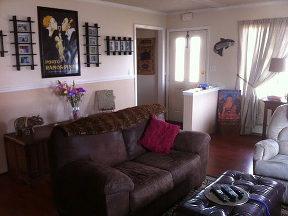 Living room and front door