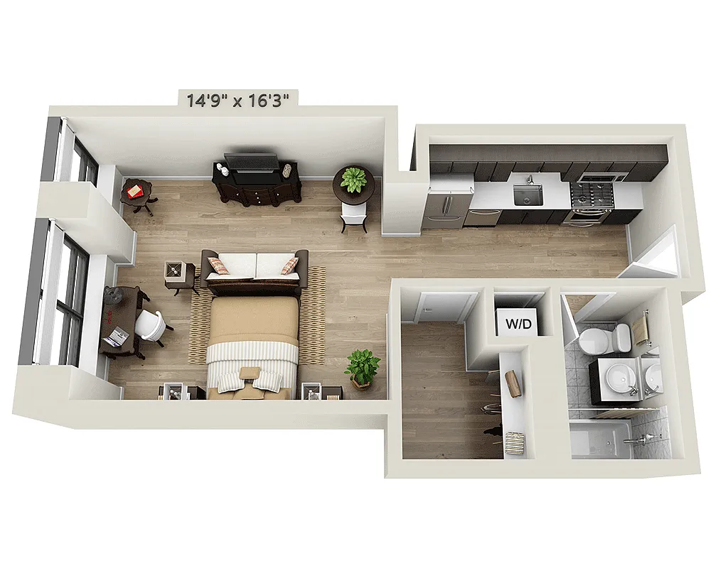Floor plan Studio E1U