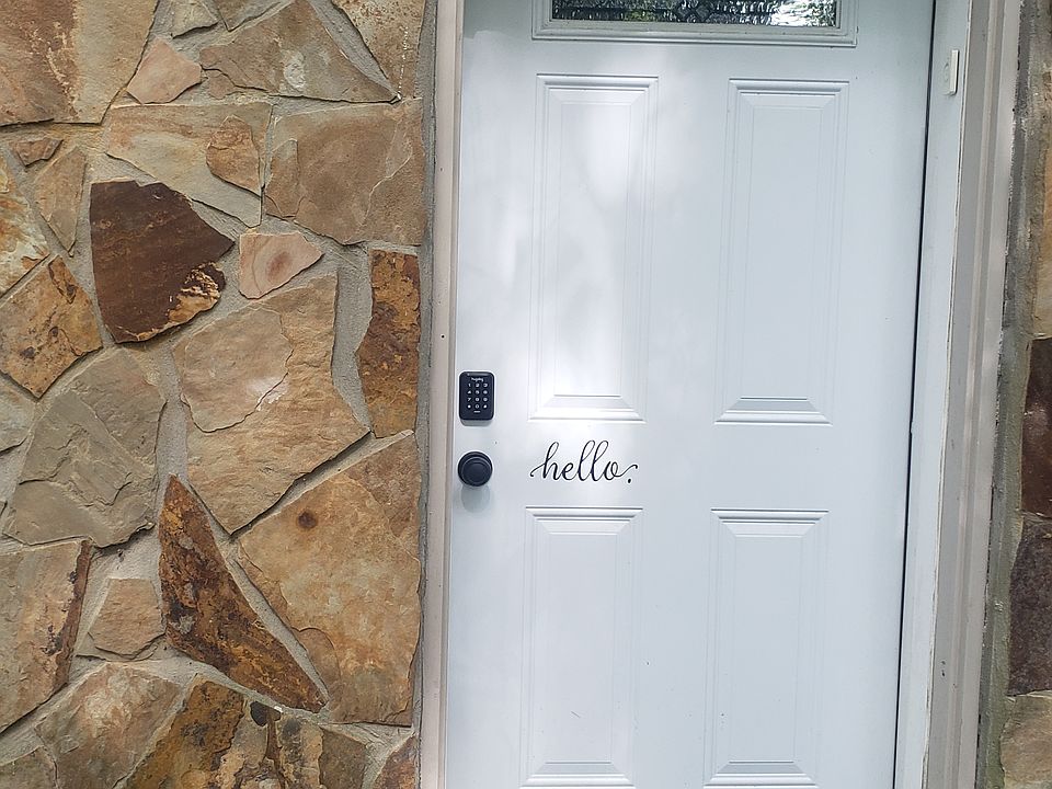 A quaint and welcoming private entrance to your new home.