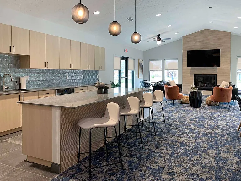 You're sure to feel right at home in our cozy clubhouse.