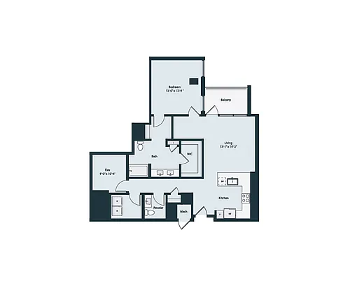 Floor plan A4-3 + Flex