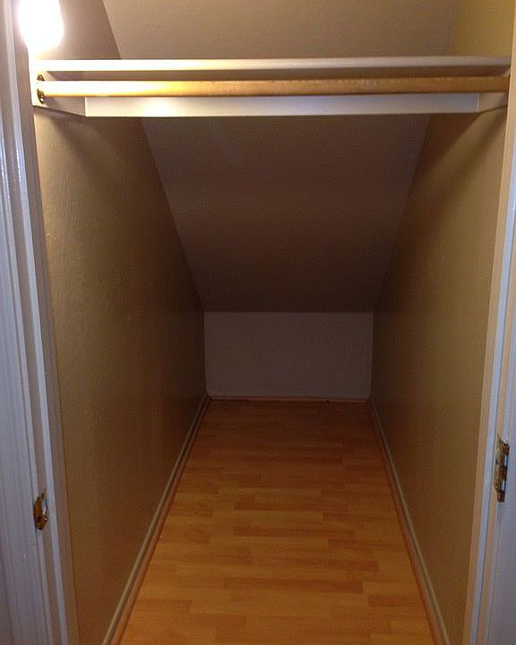 Closet under stairs